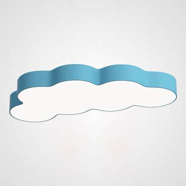 Потолочный светильник Cloud L голубого цвета