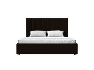 Кровать Афродита 160х200 с подъемным механизмом коричневого цвета