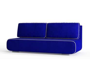 Диван-кровать Рени в обивке из велюра темно-синего цвета