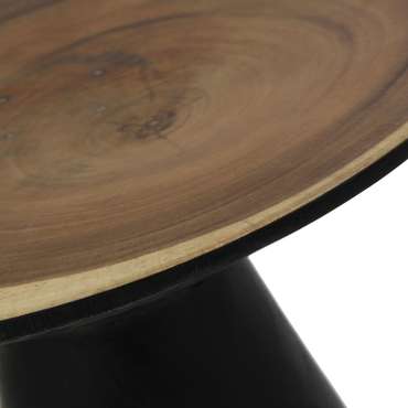 Кофейный столик Arusa бежево-черного цвета