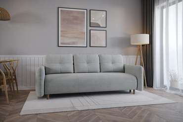 Прямой диван-кровать Anika светло-серого цвета