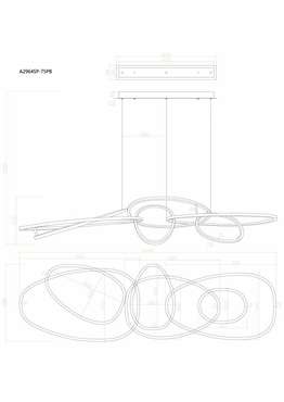 Подвесная люстра Arte Lamp ORACLE A2964SP-75PB