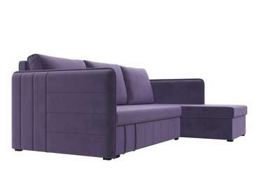 Угловой диван-кровать Слим темно-фиолетового цвета правый угол
