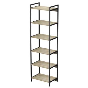 Стеллаж 10СВ.6.600 высокий 6 полок бежевого цвета