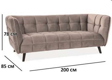 Диван Castello 3 бежевого цвета