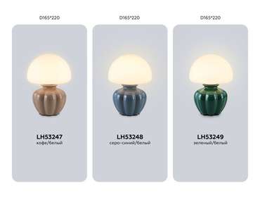 Настольная лампа Ceramo Modern LH53249 (стекло, цвет белый)