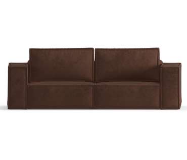 Диван-кровать из велюра Ли Рой коричневого цвета