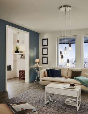 Подвесная люстра Silvares 95524 (металл, цвет серый)