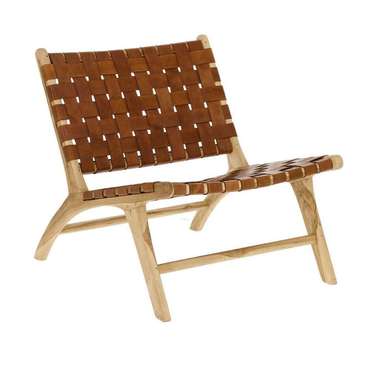 Кресло Brown Calixta коричневого цвета