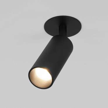 Встраиваемый светодиодный светильник Diffe 3 черного цвета