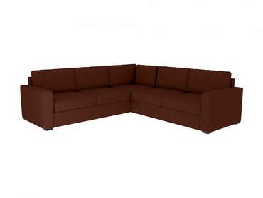 Угловой диван-кровать Peterhof темно-коричневого цвета