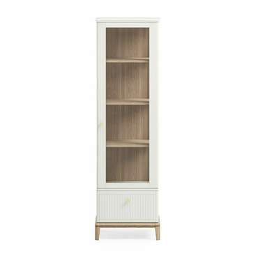 Шкаф-витрина Crystal CR161 ванильного цвета