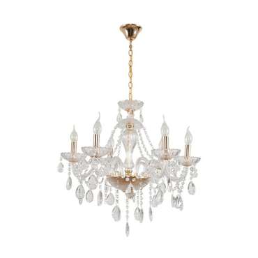 Подвесная люстра Alissa 8376/6 (металл, цвет золото)
