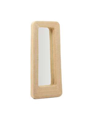 Настенное зеркало Zilna 58x120 бежевого цвета