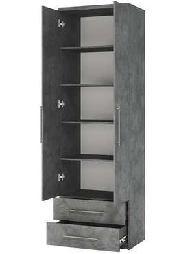 Шкаф с полками и ящиками Мелодия МПЯ-21 80 серого цвета