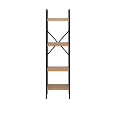 Стеллаж Стилвуд 14 черно-бежевого цвета
