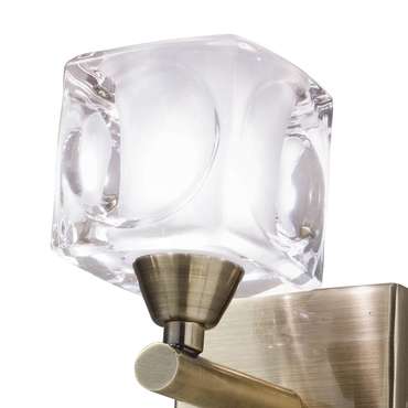 Бра Cuadrax Bronze 0992 (стекло, цвет прозрачный)