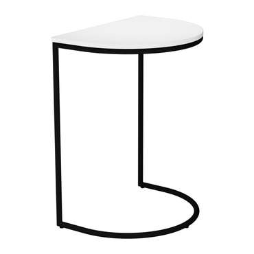 Приставной столик Evekis бело-чёрного цвета