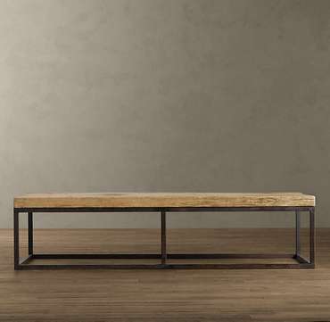 Кофейный столик Reclaimed french floorboard большой и узкий
