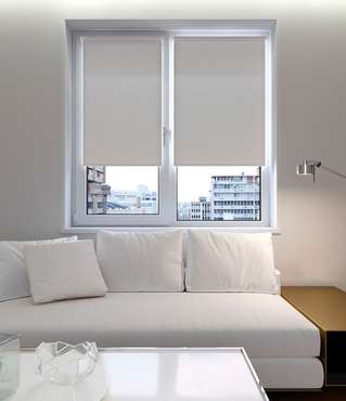 мини ролета Лестер 47х175 светло-серый