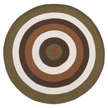 Ковер из хлопка target из коллекции Ethnic 150х150 коричневого цвета