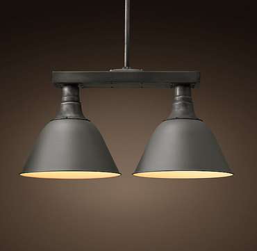 Потолочная лампа с 2 плафонами