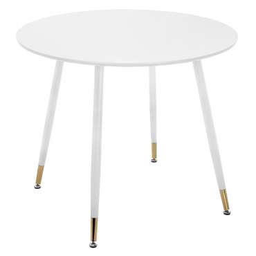 Обеденный стол Bianka диаметром 80 белого цвета