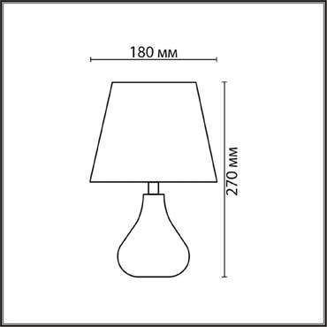 Настольная лампа County 8185/1T (ткань, цвет бордовый)