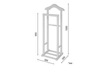 Вешалка Онега белого цвета