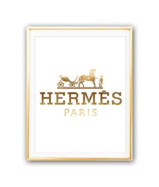 Постер "Hermes gold" А4