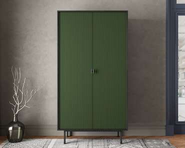 Шкаф четырьмя дверками Emerson зеленого цвета