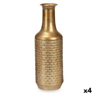 Кувшин Позолоченный Металл 14 x 46 x 14 cm (4 штук) С облегчением