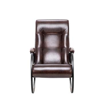 Кресло-качалка Модель 4 коричневого цвета