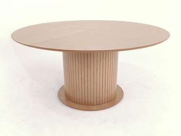 Обеденный стол Пурр К 160 бежевого цвета