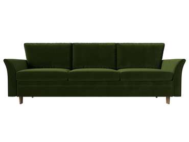 Прямой диван-кровать София зеленого цвета