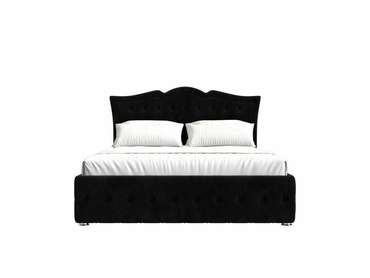 Кровать Герда 160х200 черного цвета с подъемным механизмом