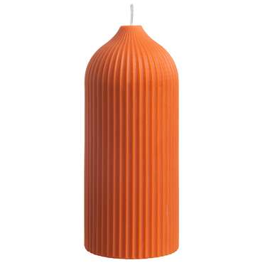 Свеча декоративная Edge оранжевого цвета