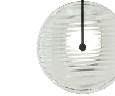 Настенный светильник Мелисса черный/прозрачный d25 h30 Led 8W (4000K)