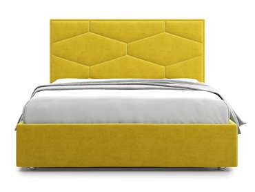Кровать Premium Milana 4 180х200 желтого цвета с подъемным механизмом