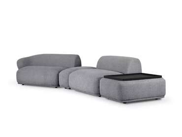 Модульный диван Fabro серого цвета