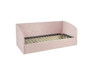 Кровать Бест 90х200 нежно-розового цвета с подъемным механизмом