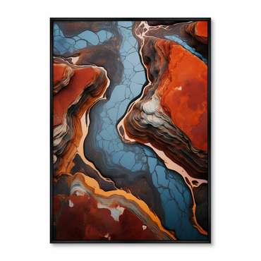 Репродукция картины Stone color palettes, angles and shapes, No 1, 2024г.