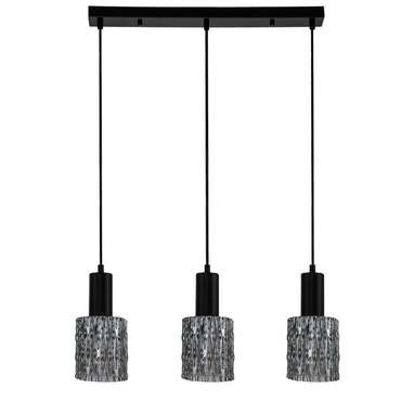 Подвесной светильник RAIN 10189/3S Black (стекло, цвет дымчатый)