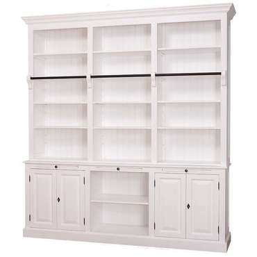 Книжный шкаф Брюгге белого цвета