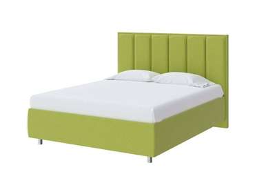 Кровать без основания Routa 140х200 светло-зеленого цвета (рогожка)