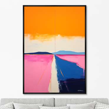 Репродукция картины Landscape Collection, Lines of roads, No 2, 2024г.
