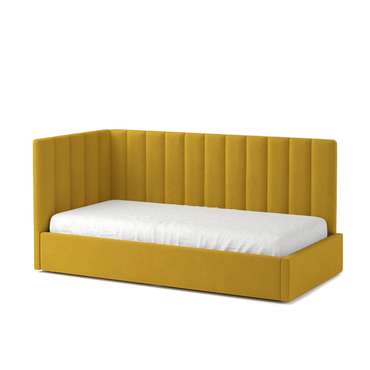 Кровать Меркурий-3 90х190 желтого цвета с подъемным механизмом