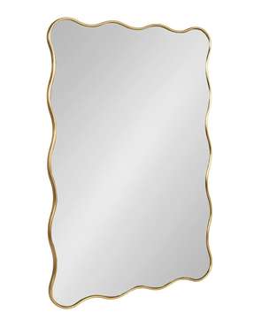 Настенное зеркало Стаггер 60х90 в раме золотого цвета