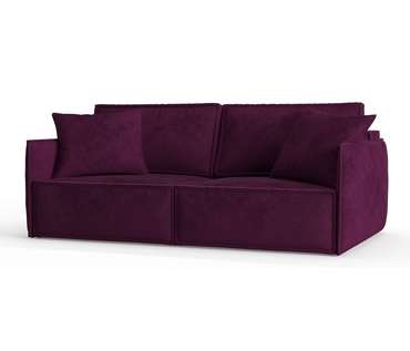 Диван-кровать из велюра Лортон фиолетового цвета