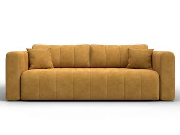 Диван-кровать Лига-062 желтого цвета 